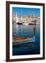 Traditional boat moored in Grand Harbour marina at Birgu, Valletta, Malta, Mediterranean, Europe-Martin Child-Framed Photographic Print