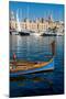 Traditional boat moored in Grand Harbour marina at Birgu, Valletta, Malta, Mediterranean, Europe-Martin Child-Mounted Photographic Print