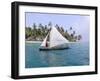 Traditional Boat of the Cuna Indians, Kuanidup Island, Rio Sidra, San Blas Islands, Panama-Bruno Morandi-Framed Photographic Print