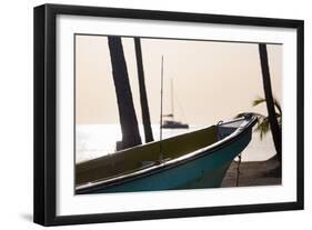 Traditional boat on the beach at Marigot Bay at dusk, St. Lucia, Windward Islands, West Indies Cari-Martin Child-Framed Photographic Print