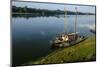 Traditional Boat on the Loire River, Loire Valley, UNESCO World Heritage Site-Nathalie Cuvelier-Mounted Photographic Print