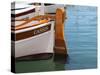 Traditional Boat with Wooden Rudder, Cassis, Cote d'Azur, Var, France-Per Karlsson-Stretched Canvas