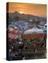 Traditional Boats Cooking and Selling Food, Eminonu, Galeta Bridge, Istanbul, Turkey, Europe-Neale Clarke-Stretched Canvas