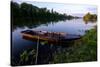 Traditional boats on Loire River, Chouze-sur-Loire, UNESCO World Heritage Site, Indre et loire, Loi-Nathalie Cuvelier-Stretched Canvas