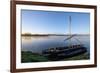 Traditional boats on Loire River, Chouze-sur-Loire, UNESCO World Heritage Site, Indre et loire, Loi-Nathalie Cuvelier-Framed Photographic Print