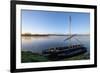 Traditional boats on Loire River, Chouze-sur-Loire, UNESCO World Heritage Site, Indre et loire, Loi-Nathalie Cuvelier-Framed Photographic Print