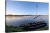 Traditional boats on Loire River, Chouze-sur-Loire, UNESCO World Heritage Site, Indre et loire, Loi-Nathalie Cuvelier-Stretched Canvas