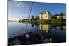 Traditional boats on Loire river, Montsoreau, on the heritage list of UNESCO, Maine et loire, Loire-Nathalie Cuvelier-Mounted Photographic Print