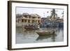 Traditional Boats on the Hoai River, Hoi An, Quang Nam, Vietnam-Kevin Oke-Framed Photographic Print