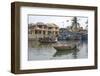 Traditional Boats on the Hoai River, Hoi An, Quang Nam, Vietnam-Kevin Oke-Framed Photographic Print