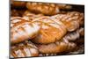 Traditional Bread in Polish Food Market in Krakow, Poland.-Curioso Travel Photography-Mounted Photographic Print