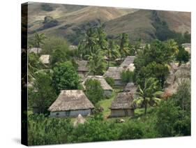 Traditional Bures, Last Old Style Village, Navala, Viti Levu Island, Fiji, Pacific-Waltham Tony-Stretched Canvas