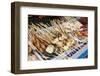 Traditional Burmese Street Food on Bamboo Skewers Ready for Barbecue-Stephen Studd-Framed Photographic Print