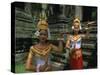 Traditional Cambodian Dancers, Angkor Wat, Siem Reap, Cambodia, Indochina, Asia-Gavin Hellier-Stretched Canvas