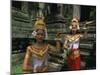 Traditional Cambodian Dancers, Angkor Wat, Siem Reap, Cambodia, Indochina, Asia-Gavin Hellier-Mounted Photographic Print