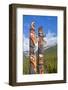 Traditional Canadian Native Totem Poles at Sunwapta Falls Resort-Neale Clark-Framed Photographic Print