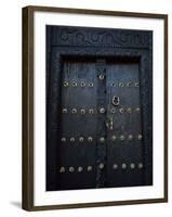 Traditional Carved Wooden Door in Stone Town, Zanzibar, Tanzania, East Africa, Africa-Yadid Levy-Framed Photographic Print