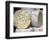 Traditional Cheese for Sale in Borough Market, London-Julian Love-Framed Photographic Print