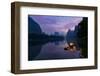 Traditional Chinese cormorant fisherman, Li River, near Xingping, China-Adam Jones-Framed Photographic Print