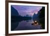 Traditional Chinese cormorant fisherman, Li River, near Xingping, China-Adam Jones-Framed Photographic Print