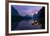 Traditional Chinese cormorant fisherman, Li River, near Xingping, China-Adam Jones-Framed Photographic Print