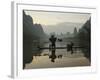 Traditional Chinese Fisherman with Cormorants, Li River, Guilin, China-Adam Jones-Framed Photographic Print