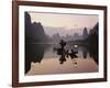 Traditional Chinese Fisherman with Cormorants, Li River, Guilin, China-Adam Jones-Framed Photographic Print