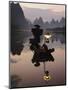 Traditional Chinese Fisherman with Cormorants, Li River, Guilin, China-Adam Jones-Mounted Photographic Print