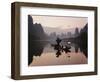 Traditional Chinese Fisherman with Cormorants, Li River, Guilin, China-Adam Jones-Framed Photographic Print