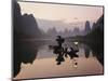 Traditional Chinese Fisherman with Cormorants, Li River, Guilin, China-Adam Jones-Mounted Photographic Print