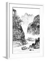 Traditional Chinese Painting , Landscape-aslysun-Framed Art Print