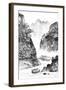 Traditional Chinese Painting , Landscape-aslysun-Framed Art Print