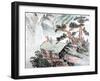 Traditional Chinese Painting , Landscape-aslysun-Framed Art Print