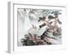 Traditional Chinese Painting , Landscape-aslysun-Framed Art Print