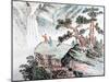 Traditional Chinese Painting , Landscape-aslysun-Mounted Art Print