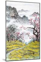 Traditional Chinese Painting , Landscape-aslysun-Mounted Art Print