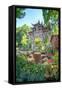 Traditional Chinese Stone Gate-Andreas Brandl-Framed Stretched Canvas