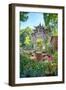 Traditional Chinese Stone Gate-Andreas Brandl-Framed Premium Photographic Print