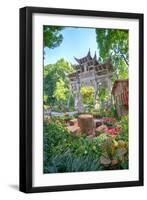 Traditional Chinese Stone Gate-Andreas Brandl-Framed Photographic Print