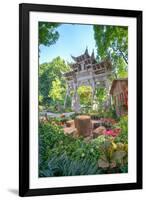 Traditional Chinese Stone Gate-Andreas Brandl-Framed Photographic Print