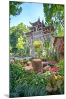 Traditional Chinese Stone Gate-Andreas Brandl-Mounted Photographic Print