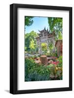 Traditional Chinese Stone Gate-Andreas Brandl-Framed Photographic Print