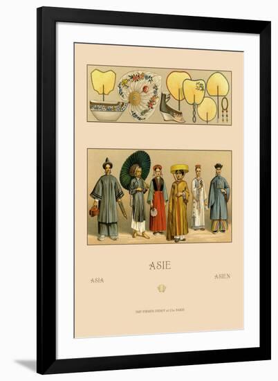 Traditional Chinese Women-Racinet-Framed Art Print