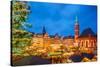 Traditional Christmas Market in Frankfurt, Germany-sborisov-Stretched Canvas