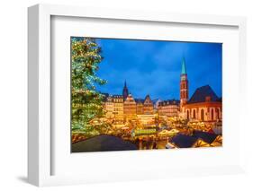 Traditional Christmas Market in Frankfurt, Germany-sborisov-Framed Photographic Print