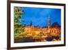 Traditional Christmas Market in Frankfurt, Germany-sborisov-Framed Photographic Print