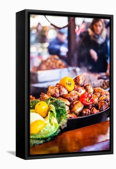 Traditional Christmas Restaurant in Poland.-Curioso Travel Photography-Framed Stretched Canvas