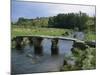 Traditional Clapper Bridge at Postbridge, Dartmoor, Devon, England, United Kingdom, Europe-Woolfitt Adam-Mounted Photographic Print