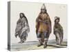 Traditional Clothing of Chilian Indians, South America-null-Stretched Canvas