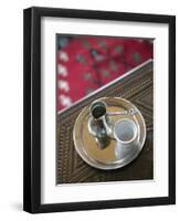 Traditional Coffee Service, Turkish House, Mostar, Bosnia and Herzegovina-Walter Bibikow-Framed Photographic Print